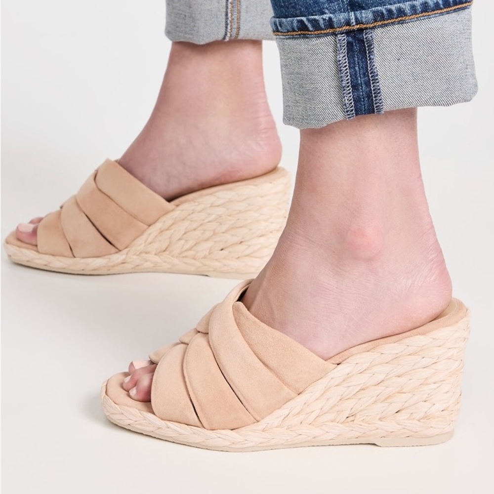Vince Gilian Suede Wedge Sandal.